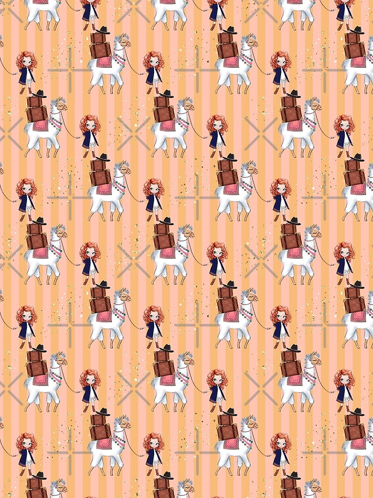 Boho themed cute girly pattern 9 by Lalanacliparts