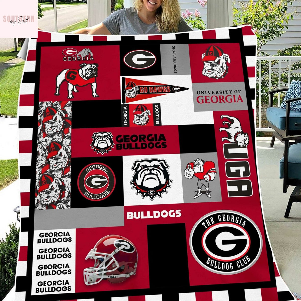 Georgia Bulldogs Go Dawgs Blanket