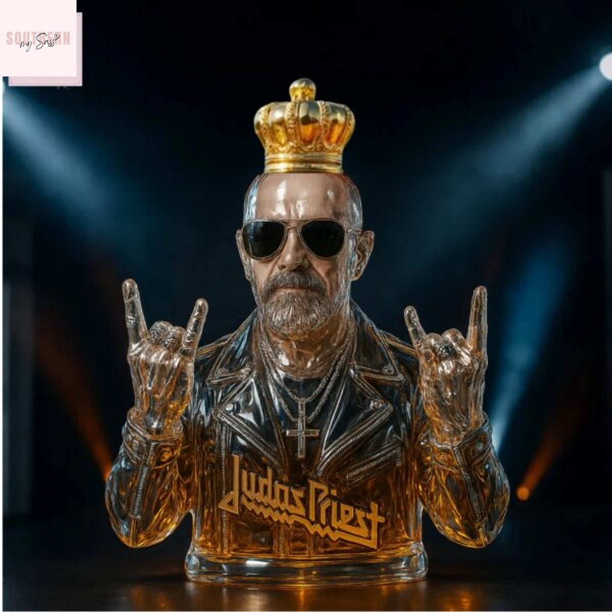 Judas Priest Rob Halford Whiskey Bottle