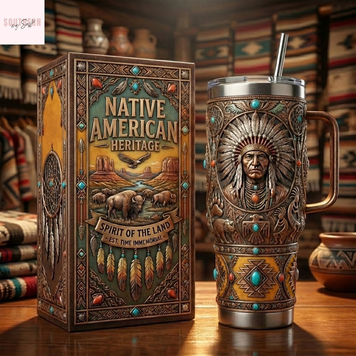 Native American Heritage Spirit Of The Land Tumbler