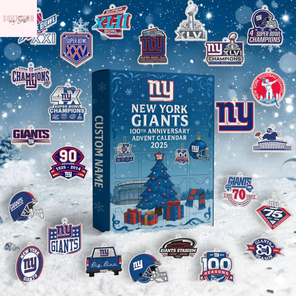 New York Giants 100th Anniversary Advent Calendar 2025