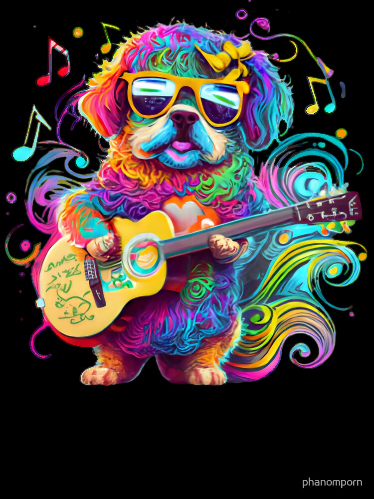 The puppy is singing by phanomporn