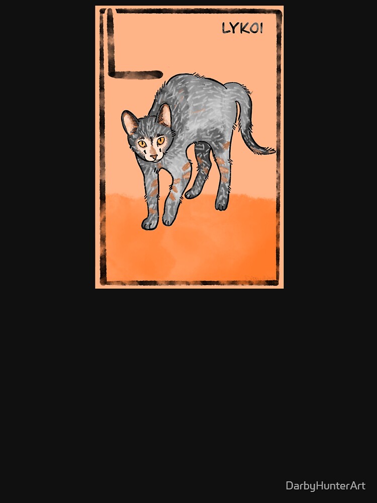 L is for lykoi | lykoi cat | hairless cat by DarbyHunterArt