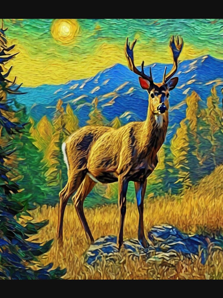 "Majestic Deer in the Montana Wilderness" by Artisticanvas