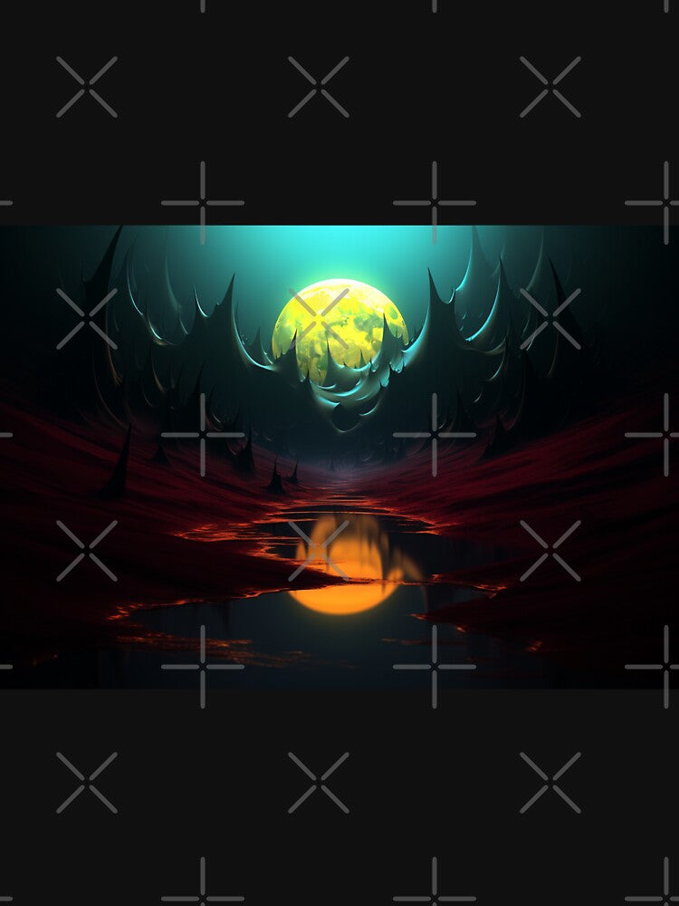 Dark Fantasy Landscape - Moonrise In Desolation by Fantasy Masterpiece