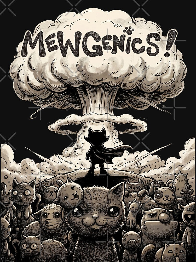 Mewgenics Necromancer Cat Sweatshirt | Dark Humor Roguelite Cat Breeder Tee by Senpaiwaves