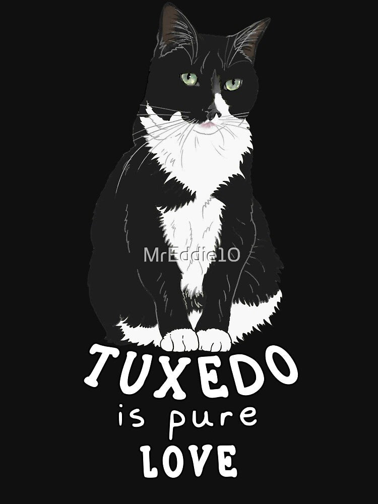Tuxedo Cat Heart Shape by MrEddie10