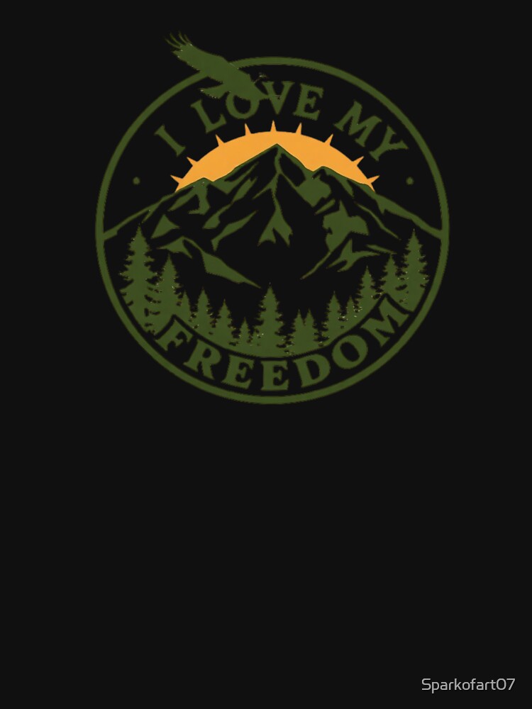 I Love My Freedom – Personal Freedom Statement Typography by Sparkofart07