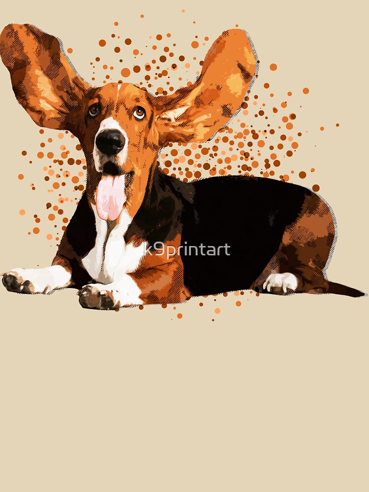Basset Hound by k9printart