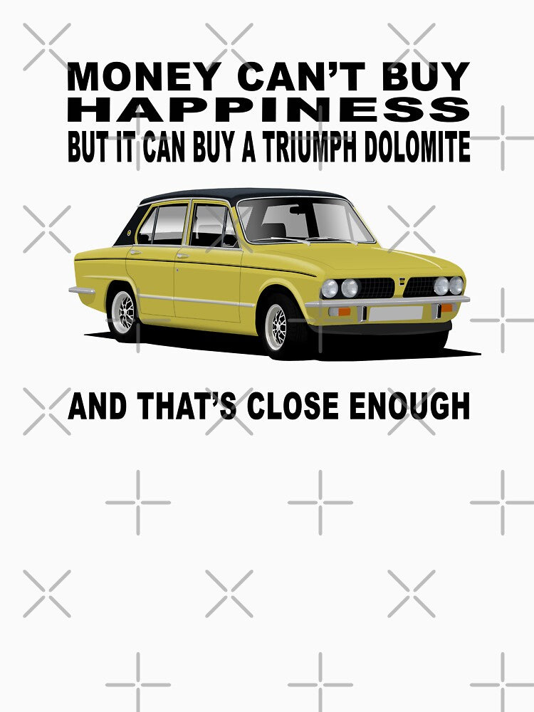 Triumph Dolomite Sprint Yellow Classic Car Art Illustration by Hamilton illustrations