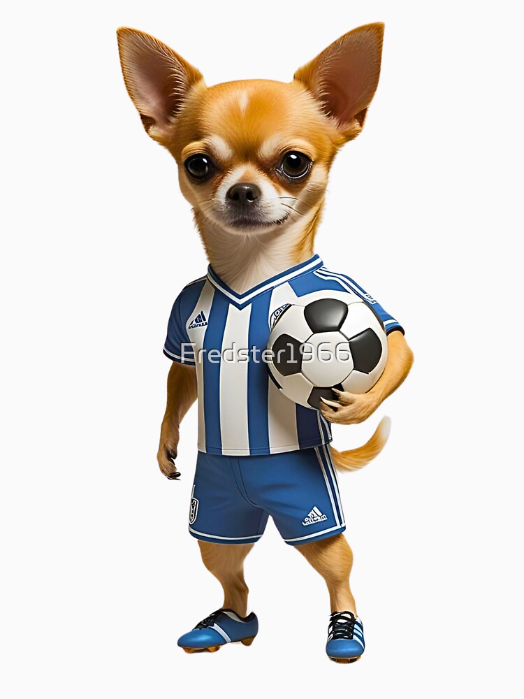 Chihuahua Soccer Star – Funny Dog Sports Design for Soccer Lovers by Fredster1966