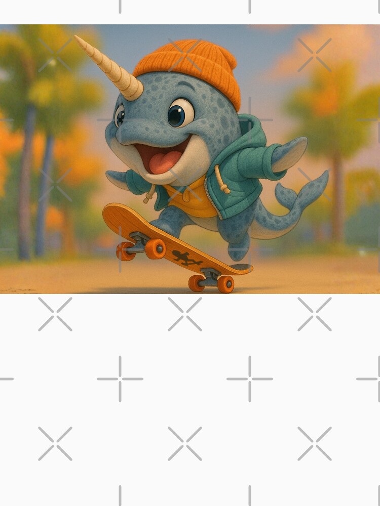 Skater Narwhal Whale by Sillytoe