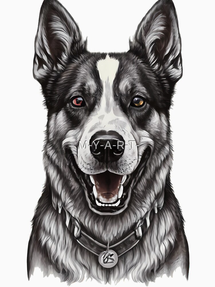 Smiling dog by M-Y-A-R-T-