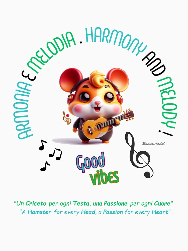 "Harmony and Melody" with Musician Hamster - Passion and Creativity by MadnessArtLab