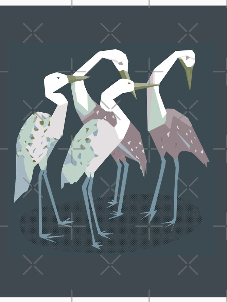 Heron pattern by TheWaterBirds
