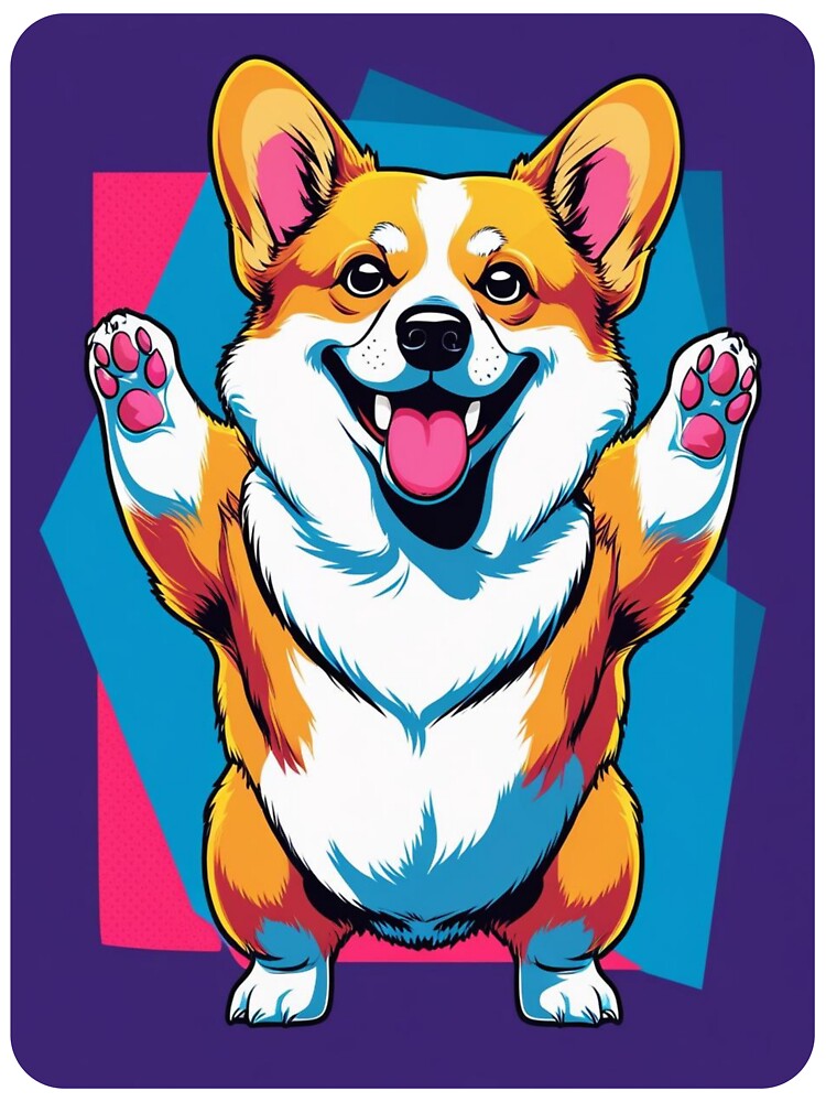 Happy Doggo – Bright and Playful Cartoon Design for Dog Lovers by kotsbright