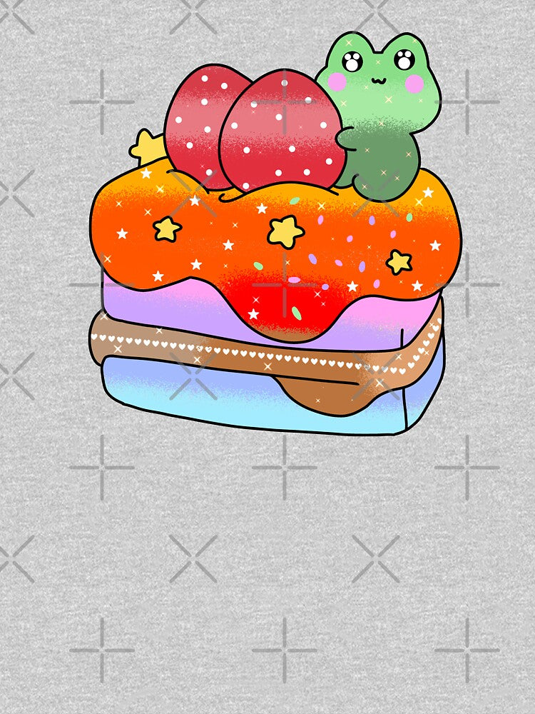 Colorful Adorable cute Kawaii frog cupcake by Quacktails