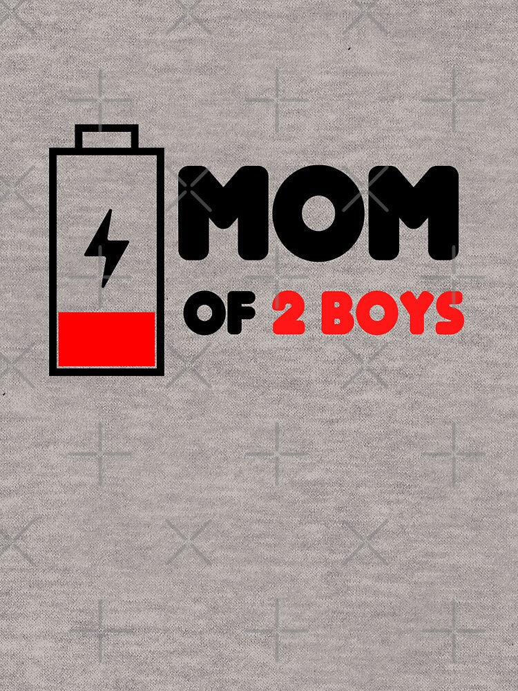 Funny Mom of 2 Boys Present from Son Mothers Day Birthday Women by BOHOVIN