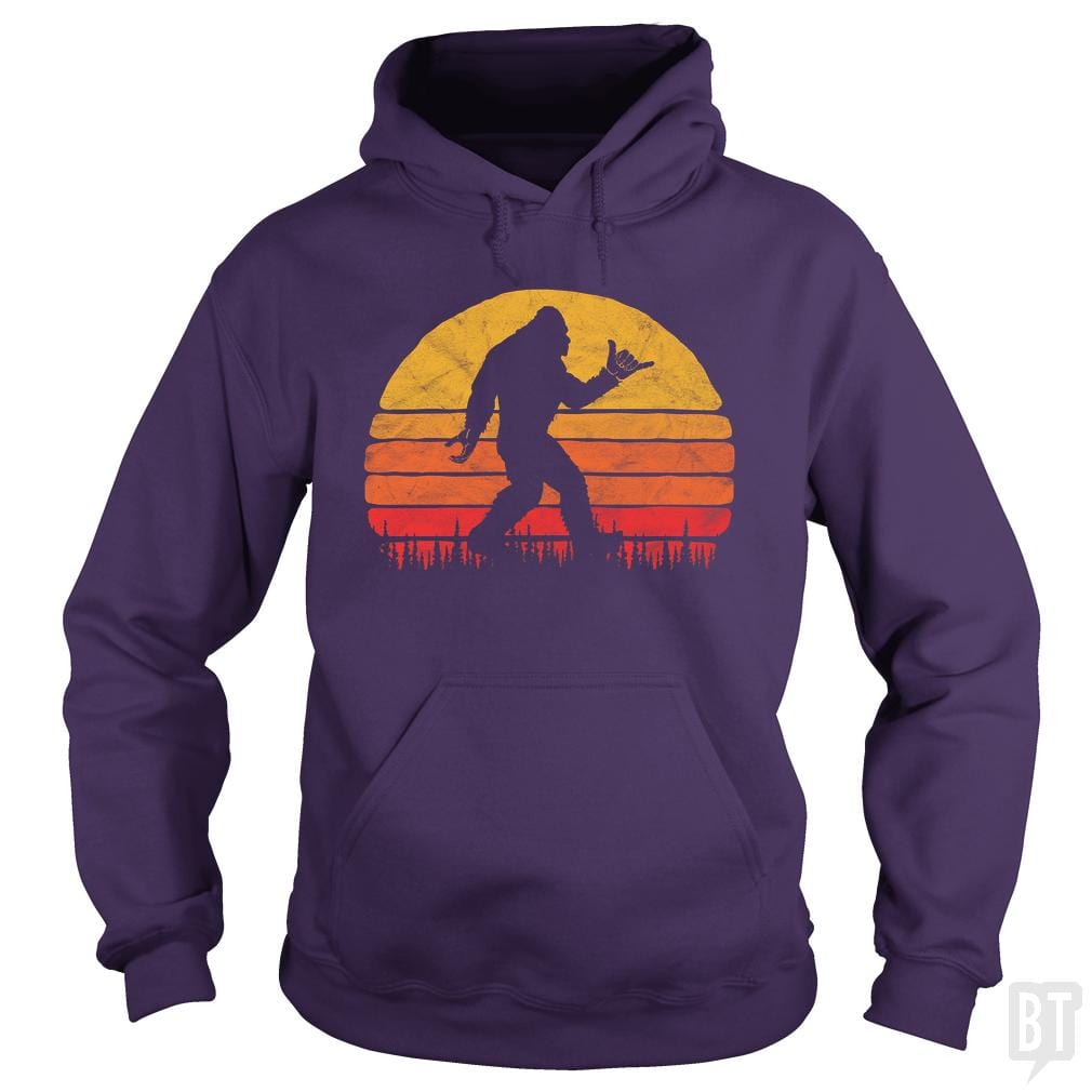 Funny Shaka Aloha Bigfoot Surfer Shirt - Believe D Hoodie