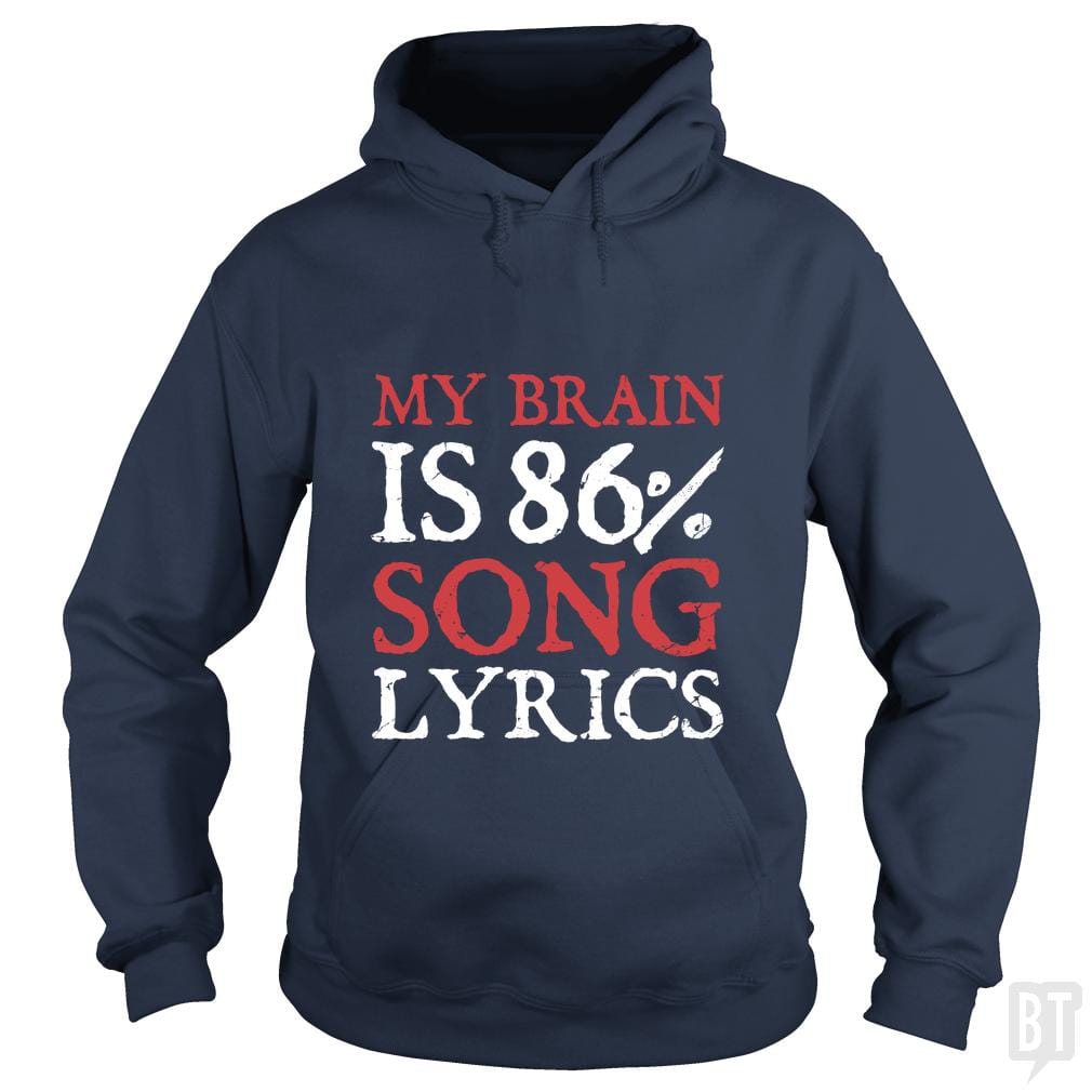 Lyrics Brain Hoodie