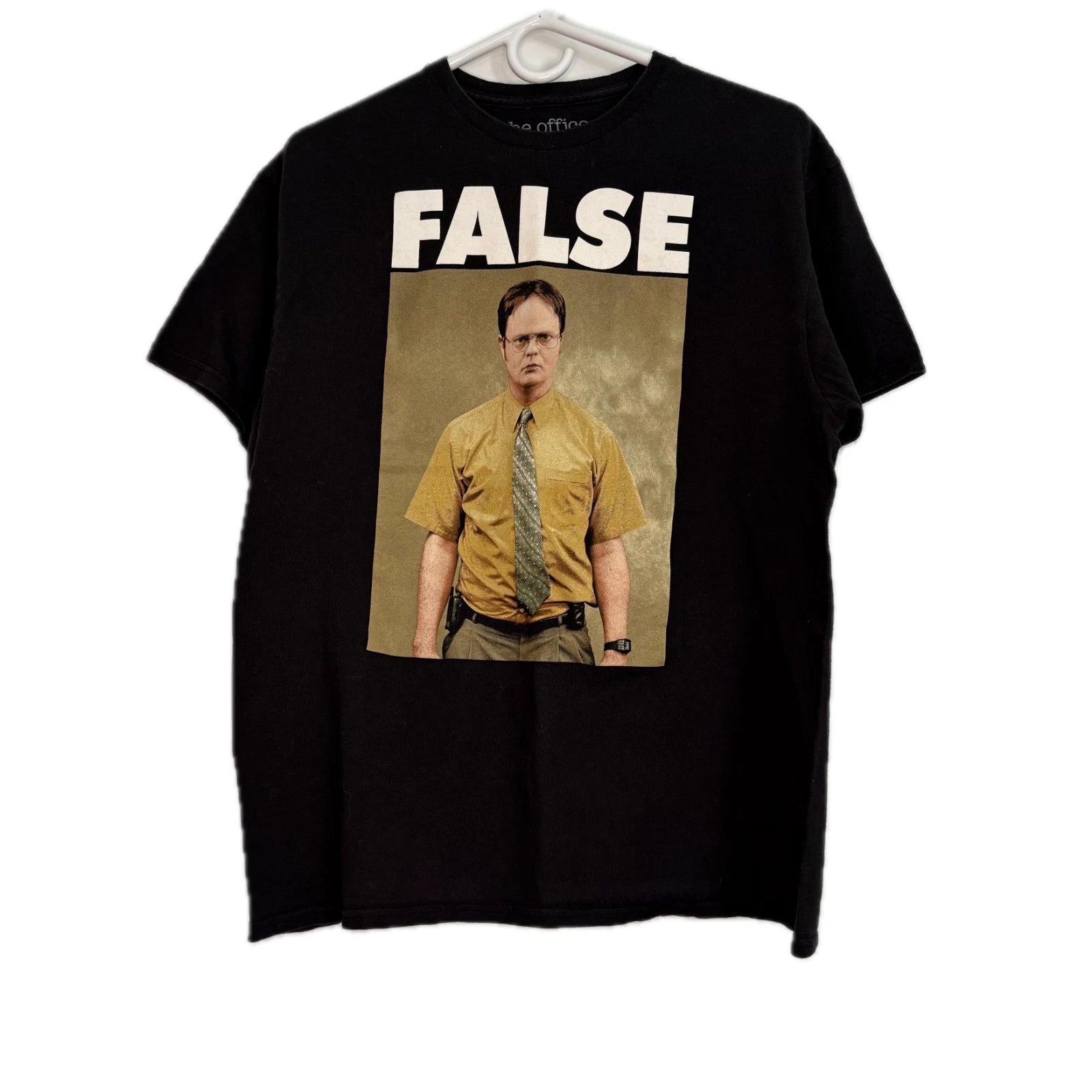 The Office Dwight Schrute False T Shirt Large Ripple Junction Graphic Tee