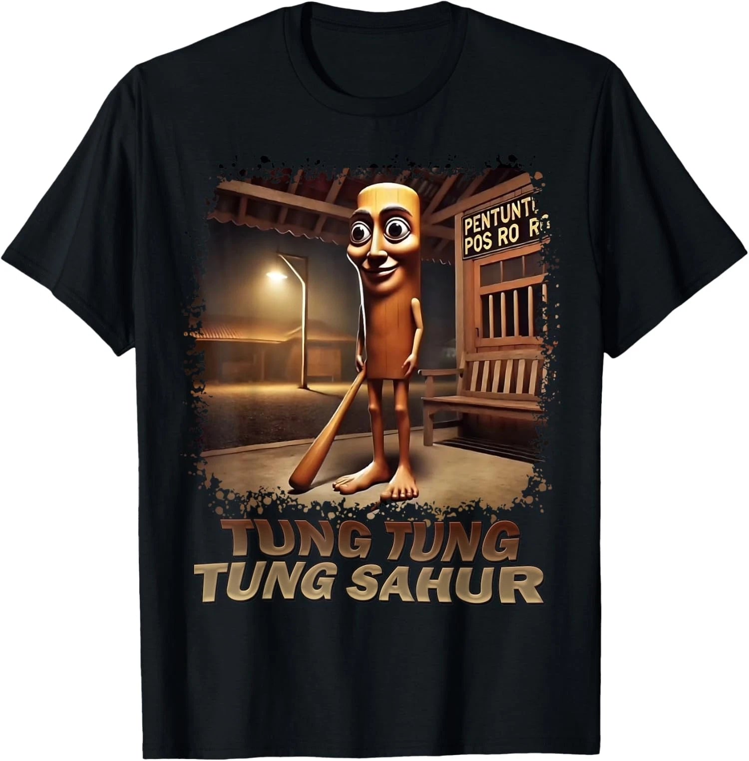 Tung Tung Tung Sahur Italian Brainrot Meme Unisex T-Shirt