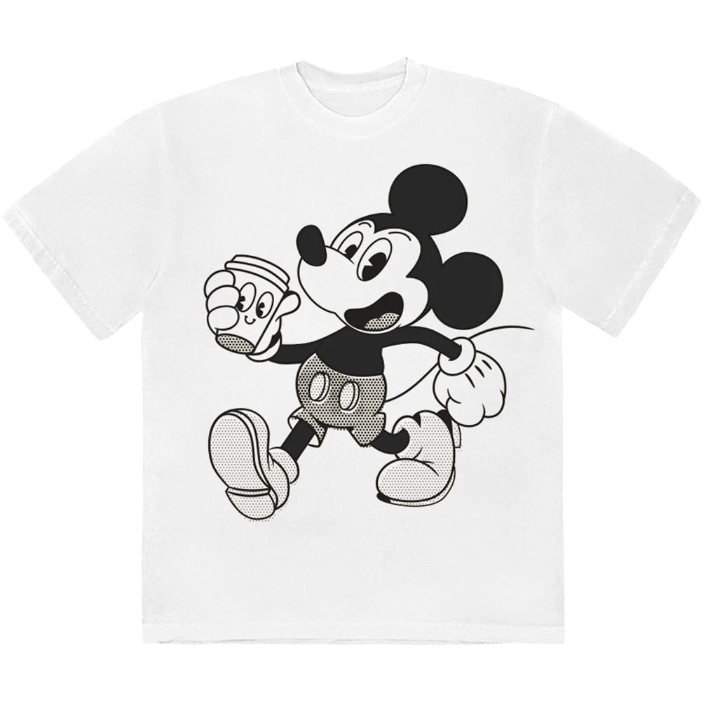 Disney Mickey & Coffee Official Tee T-Shirt Mens