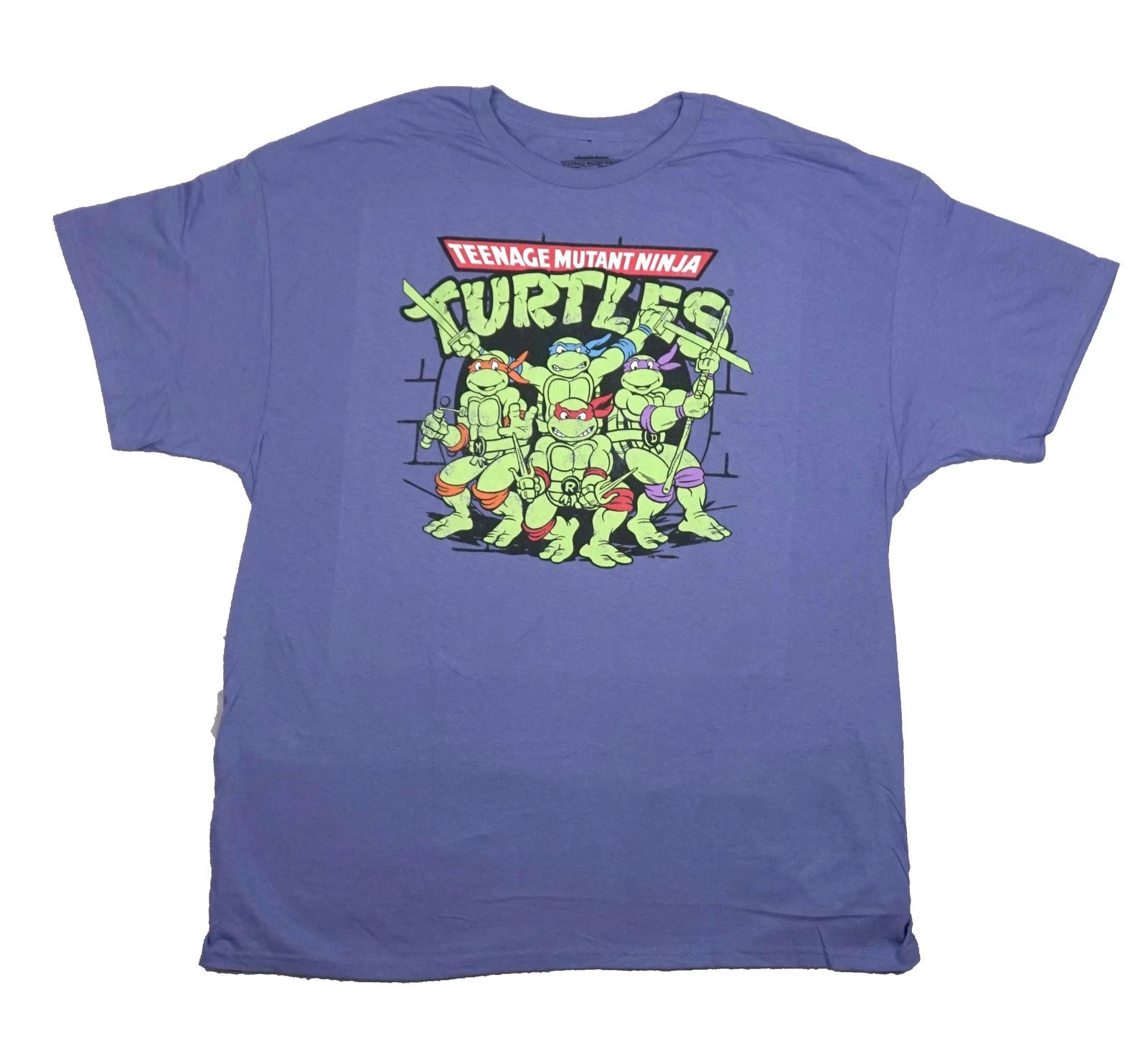 Teenage Mutant Ninja Turtles New Adult T-Shirt - Tunnel Stance Group