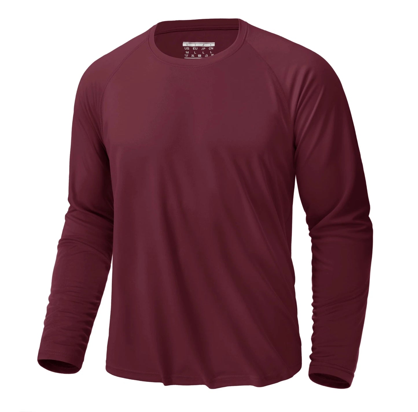 UPF50+ Men's Long Sleeve Sun Protection Shirts Hiking Running Gym UV Shirt Tops