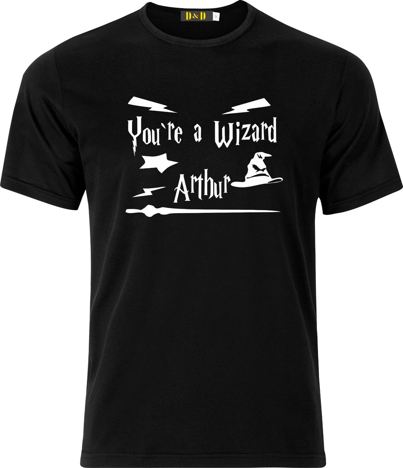 Personalised your a wizard Harry Potter xmas present funny humour cotton t shirt