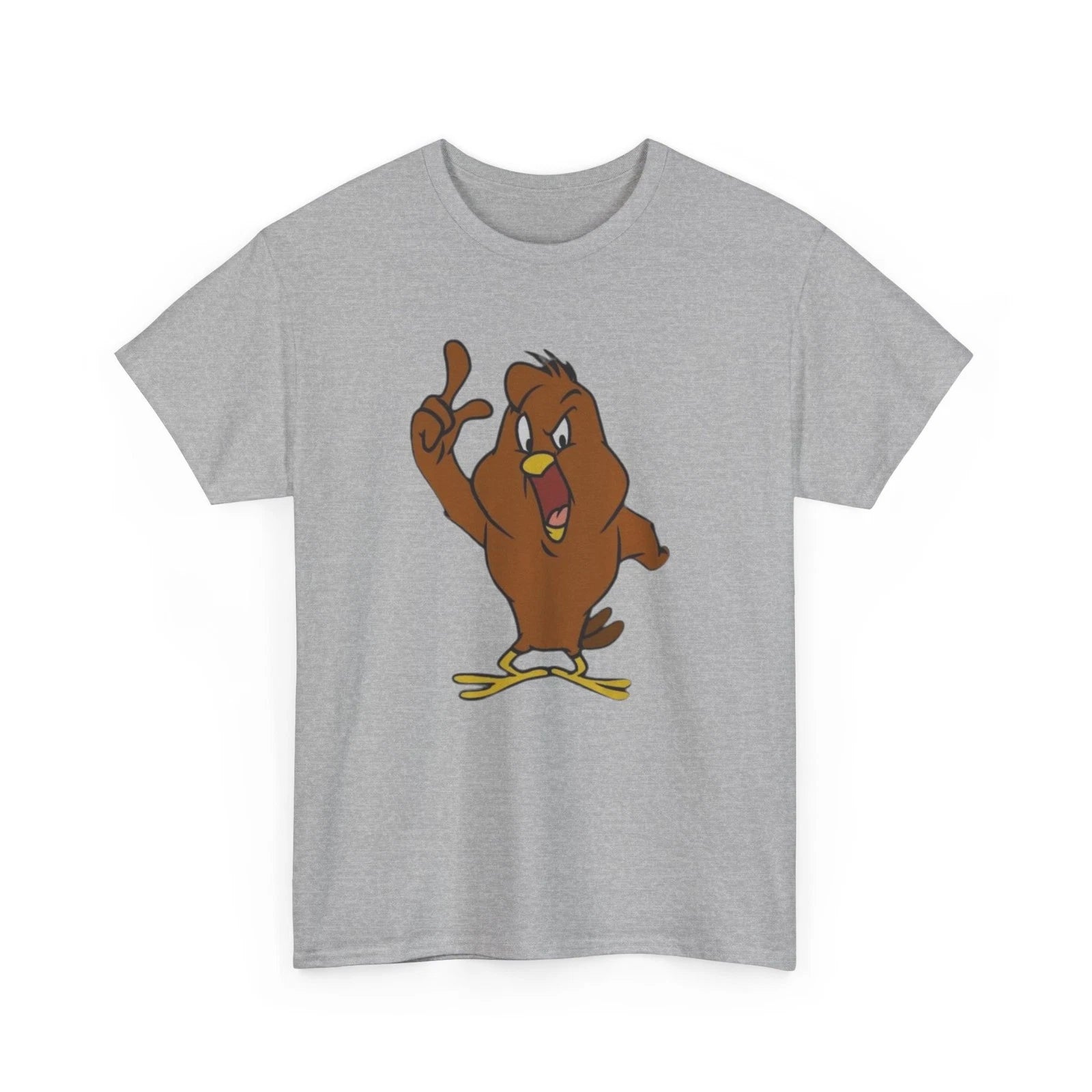Looney Tunes Henery Chicken Hawk Printed T-Shirt Classic Cartoon Collectible