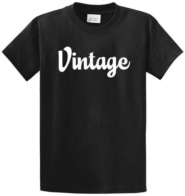 VINTAGE Cotton Printed Tee Shirt Regular and Big and Tall Sizes