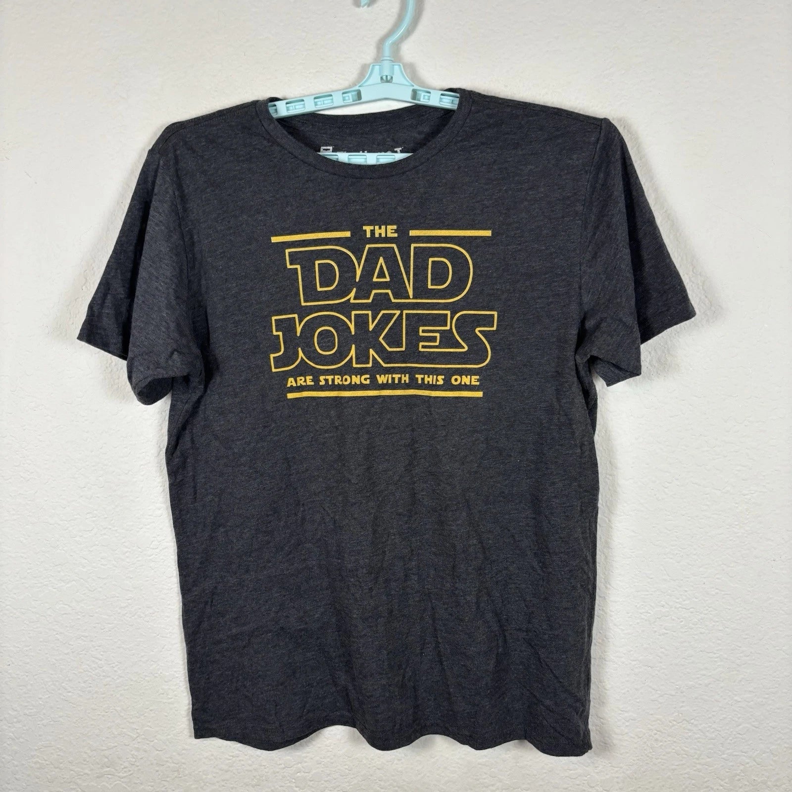 Star Wars Dad Jokes Mens T Shirt Sz L Large Short Sleeve Funny Gray Excellent