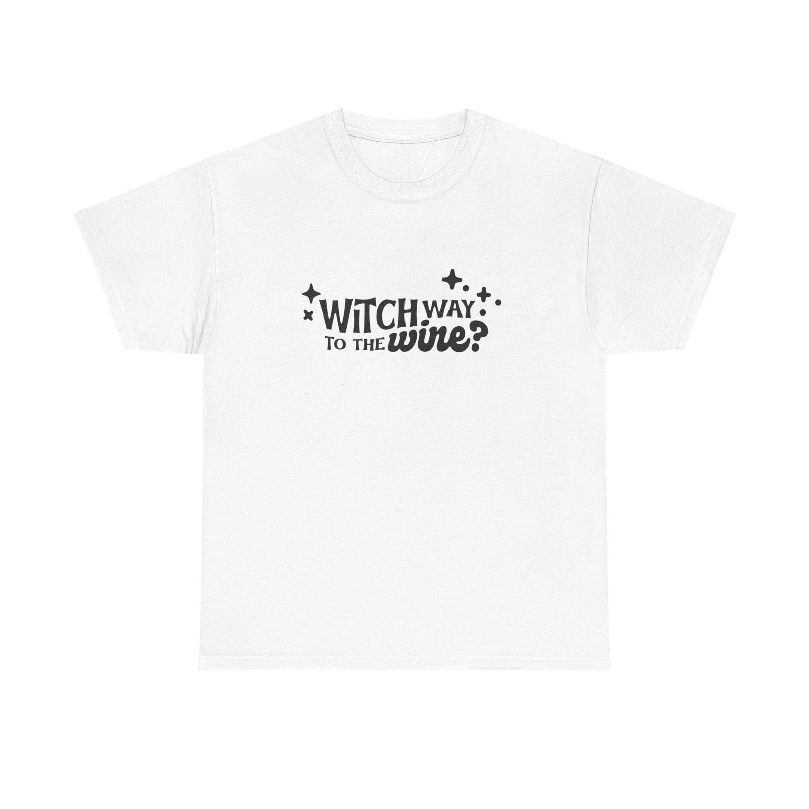 Witch Way to the Wine? Funny Halloween Cotton Tee, Wine Lover Shirt, [...]