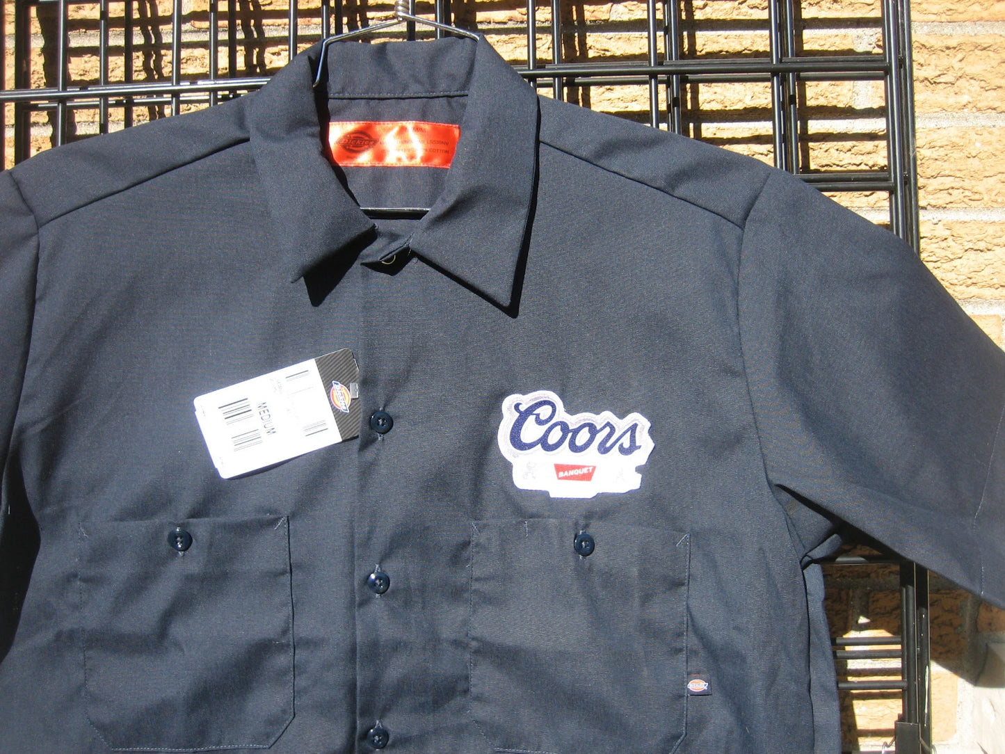 new COORS light DICKIES uniform Shirt Beer Delivery Brewery Patch Workshirt work