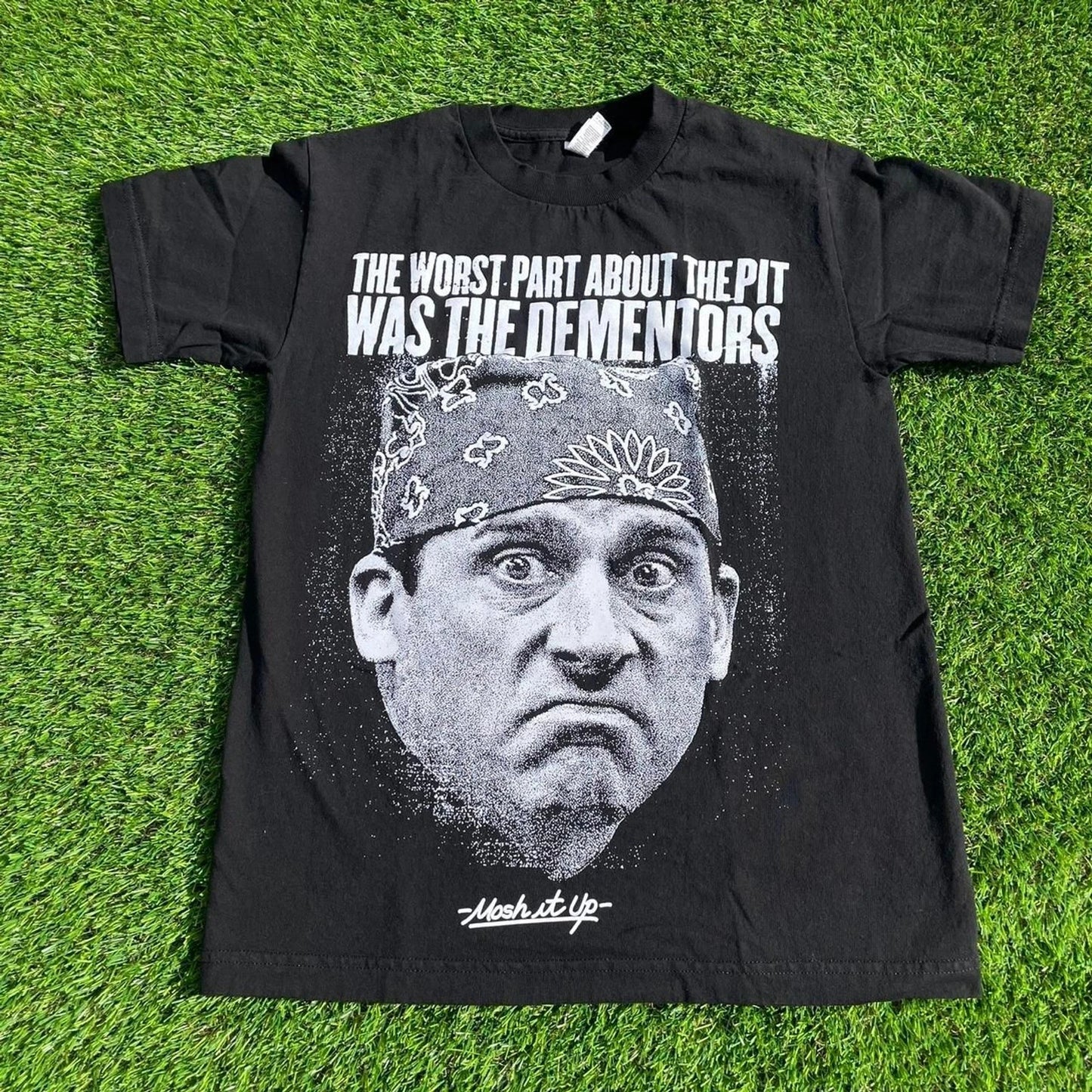 The Office TV Show Parody Funny Metal Unisex Black Mosh Pit Dementors Shirt (S)