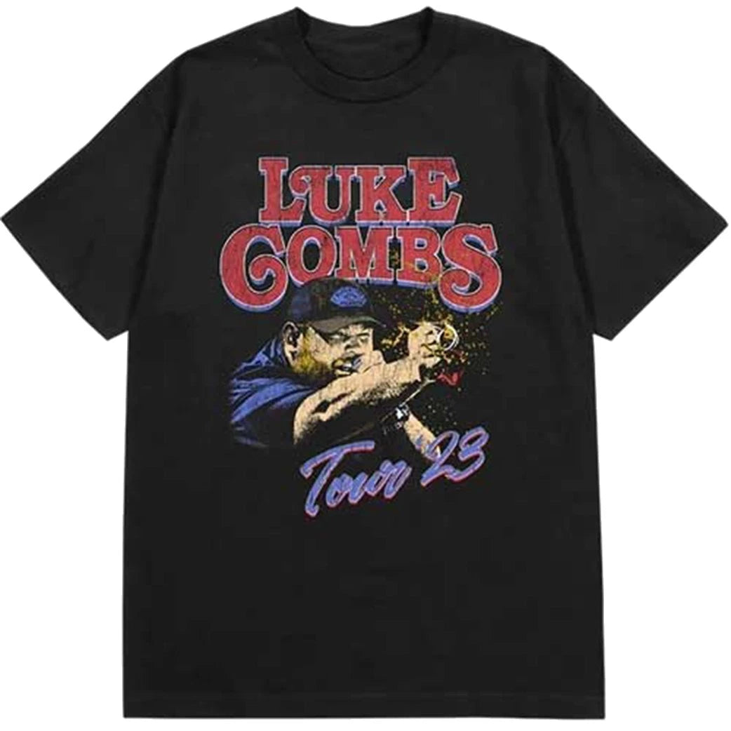 Luke Combs Tour '23 Smashing Beer Officiële T-shirt voor mannen