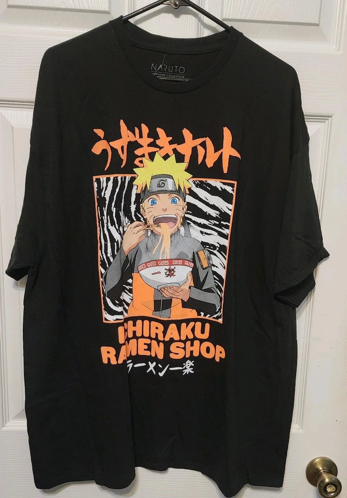 Men s Anime Naruto Ihirku Ramen Shop T-Shirt Size 2XL