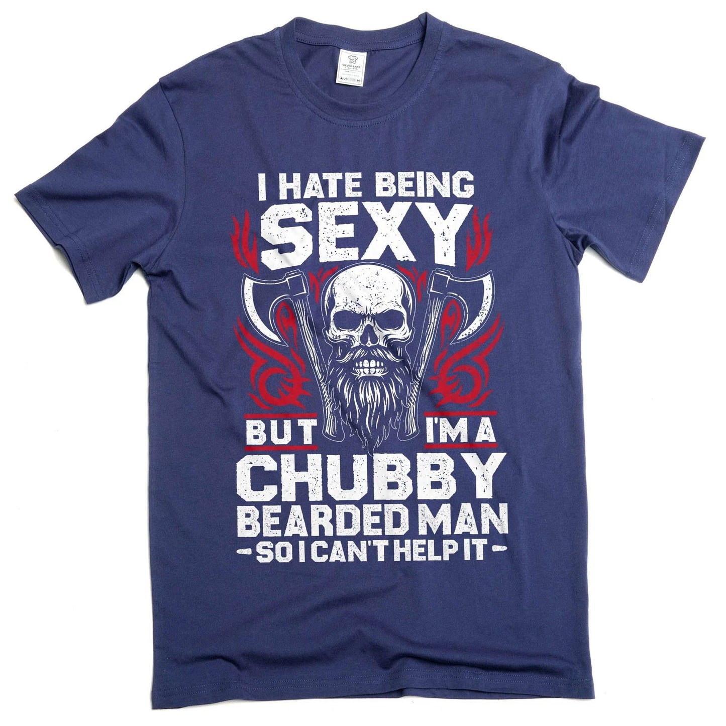 Men's Chubby Bearded Man Tee Father's Day Gift Shirt Dad Joke Shirt Husband Gift