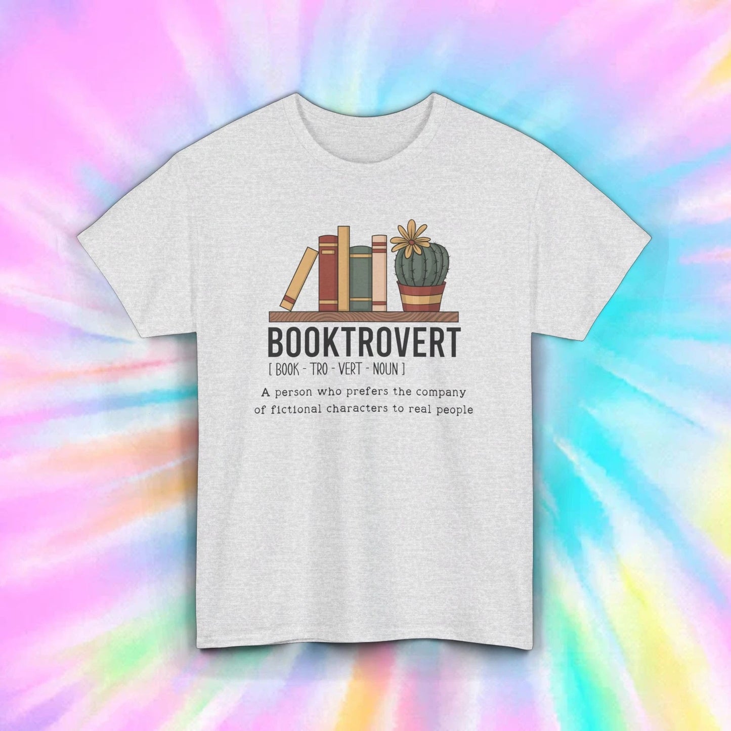 Booktrovert Shirt | Introvert Book Lover Definition Graphic Tee | Bookworm Gift