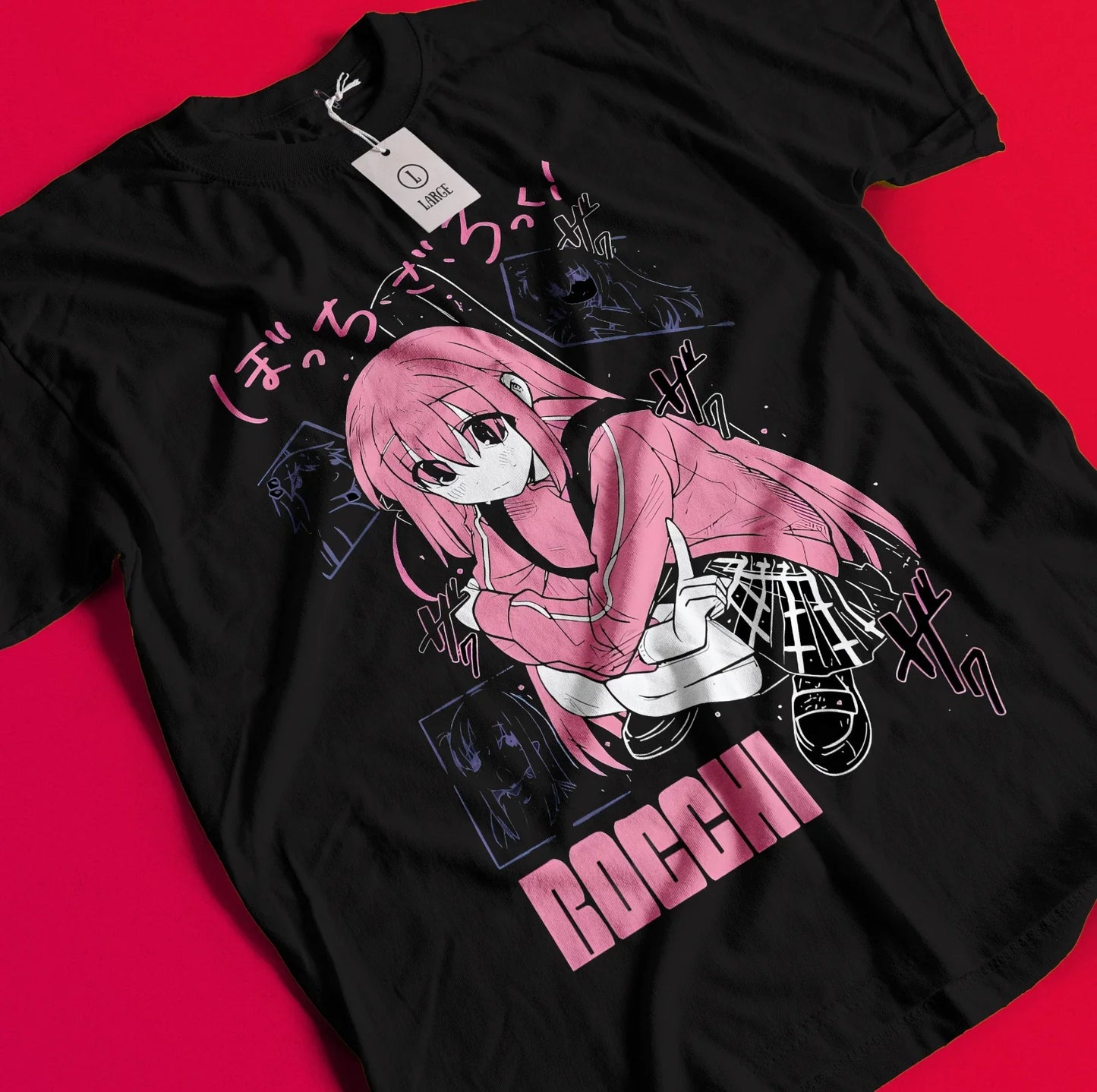 Hitori Gotou Bocchi the Rock T-Shirt Kawaii Funny Yamada Tee Nijika Ijichi Shirt
