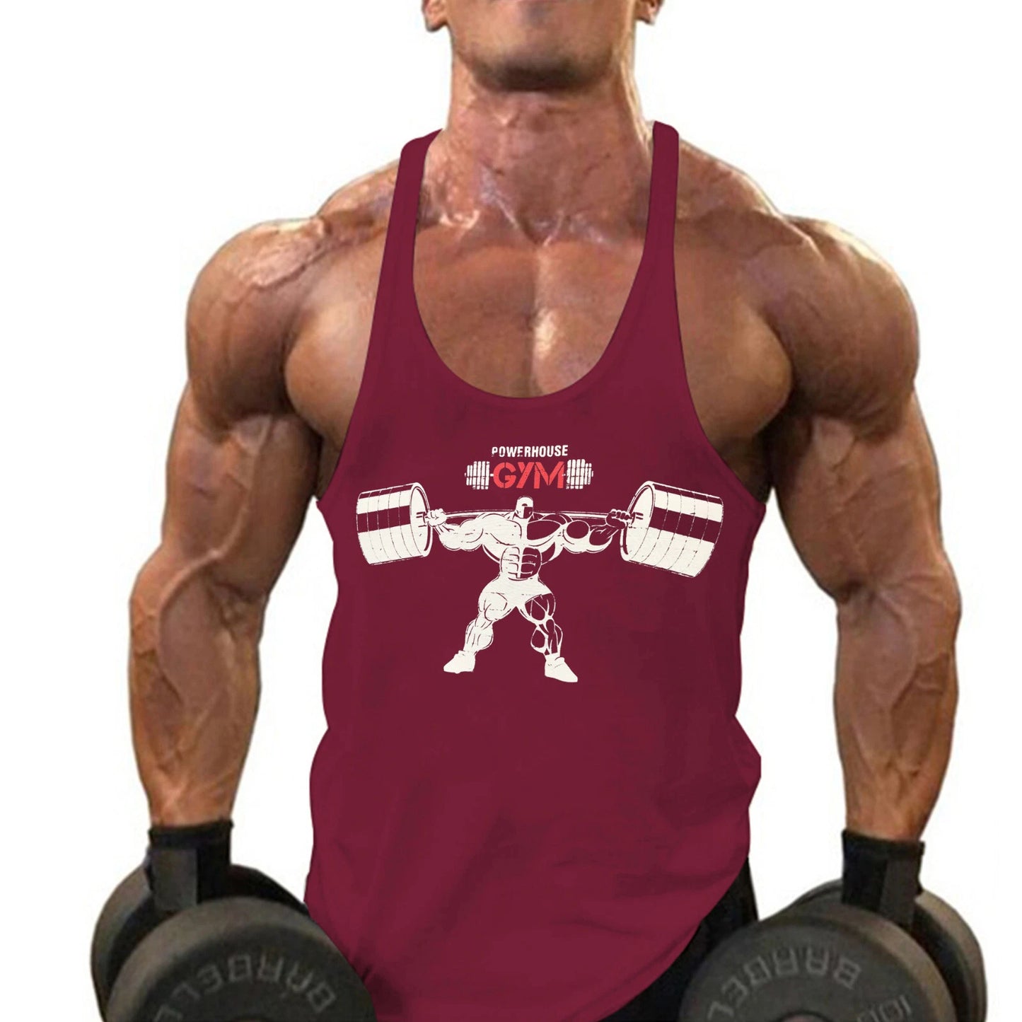 Men's Stringer Muscle Bodybuilding Shirt Tank Top Gym Singlet Fitness Sport Vest