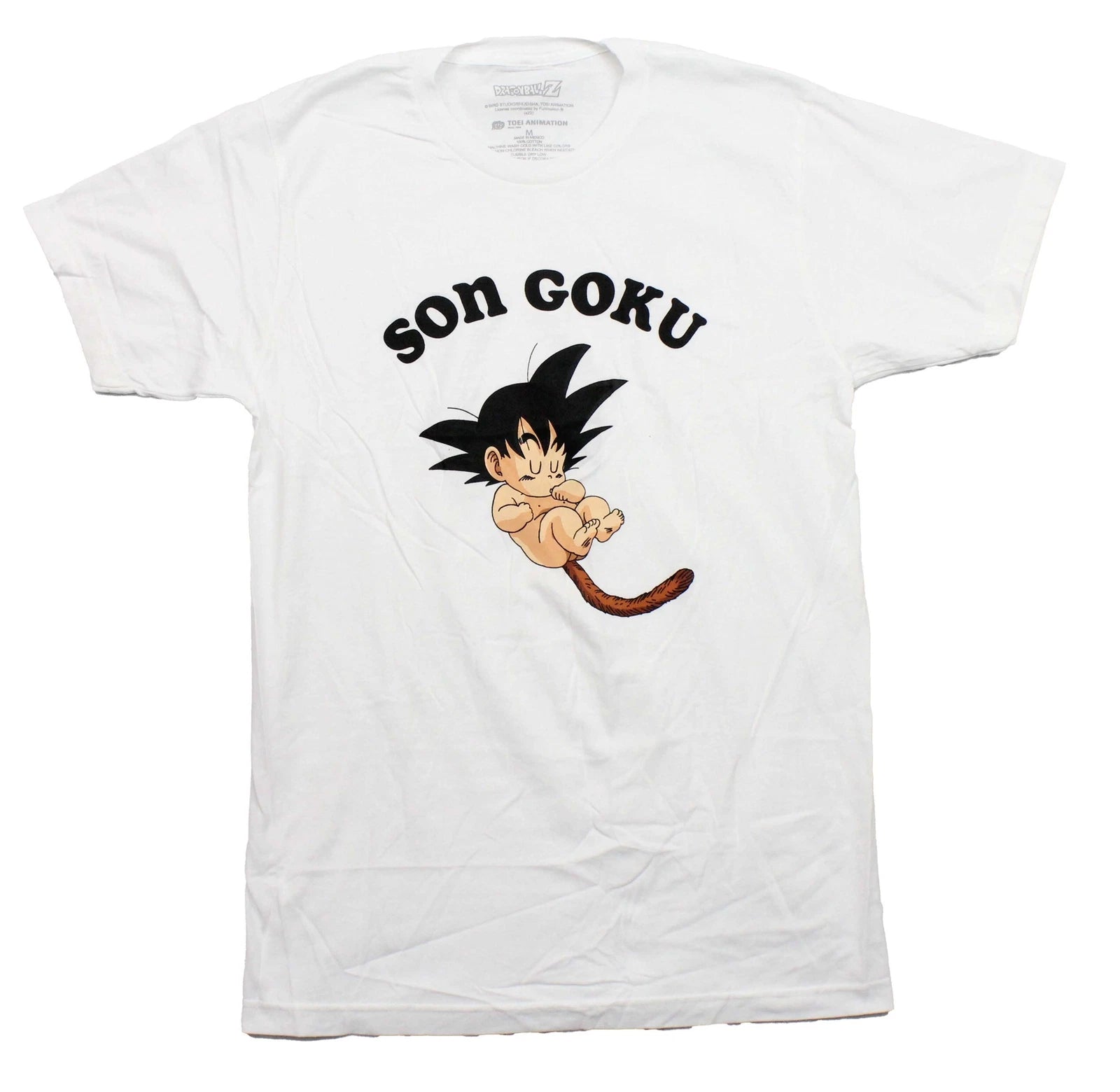Dragon Ball Z New Adult T-Shirt - Son Goku Sucking Thumb Image