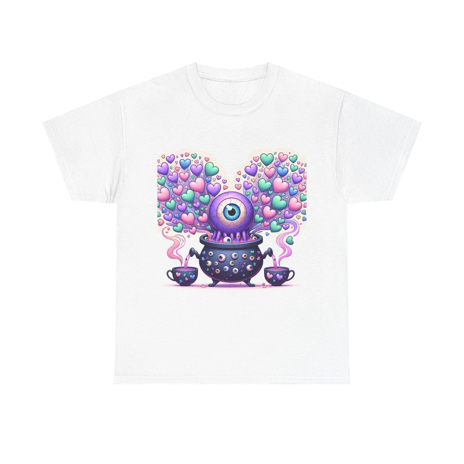 Unisex Adult T Shirt Kawaii Cyclops Tea Infusion