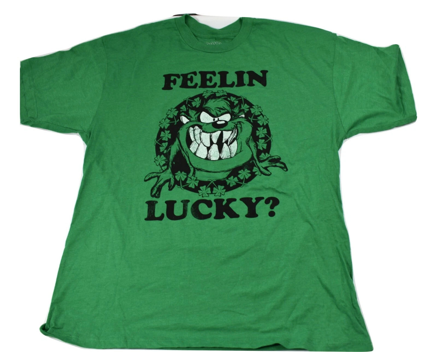 Looney Tunes Mens Tasmanian Devil Feelin Lucky? Shirt New 3XLB
