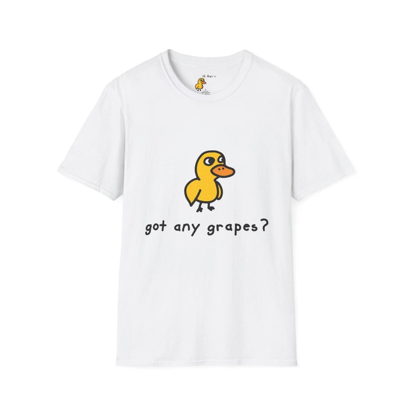 Got Any Grapes? duck illustration T-Shirt | funny bird tee