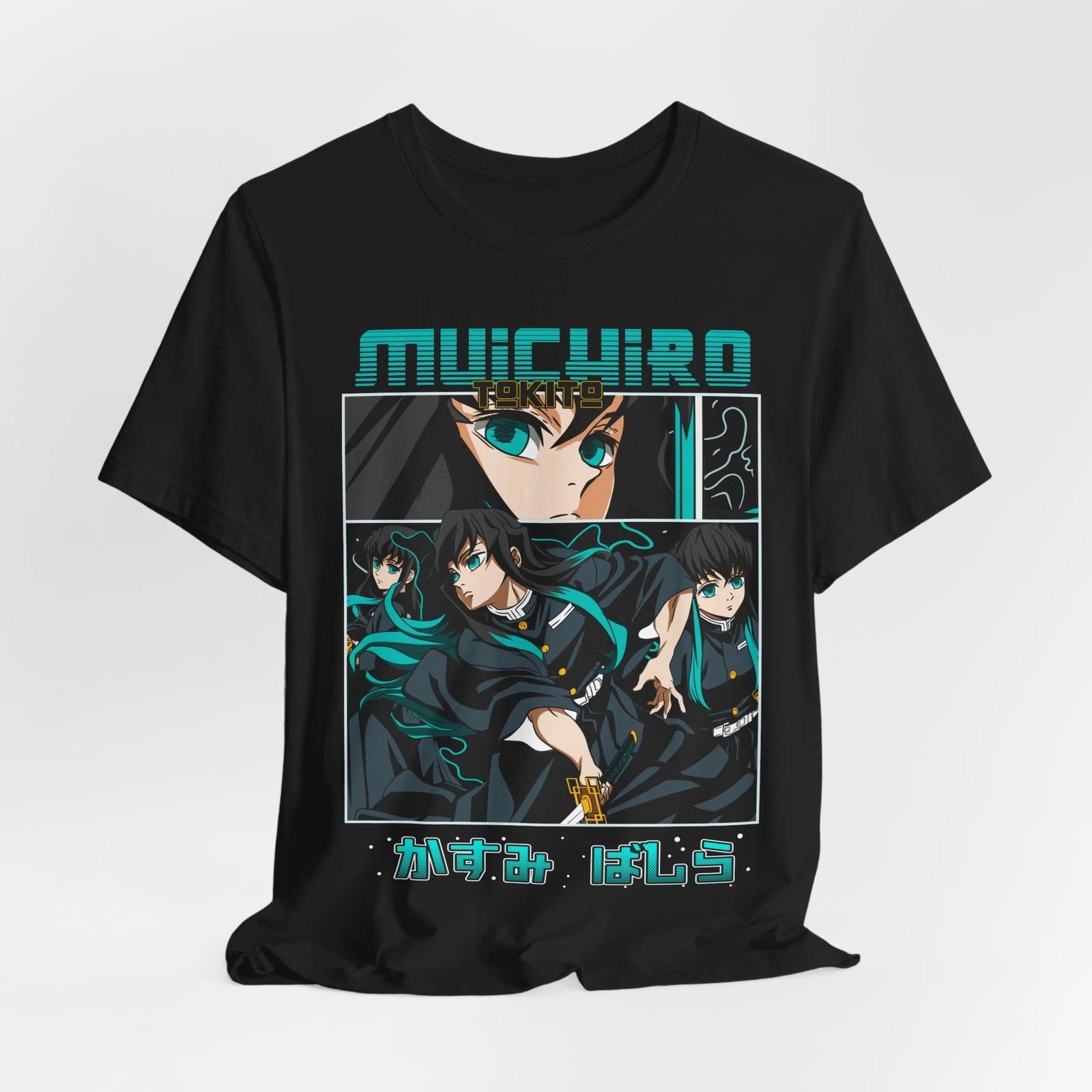 Muichiro Anime T-Shirt, Demon Slayer Tee, Unisex Jersey Shirt, Character Design
