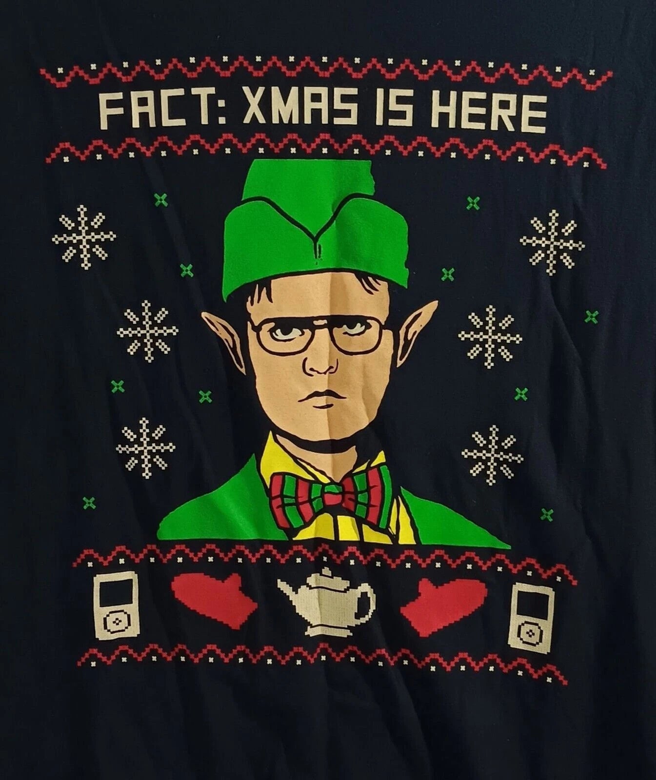 The Office Mens 2X T Shirt Dwight Schrute Christmas Is Here 2019 Ripple Junction