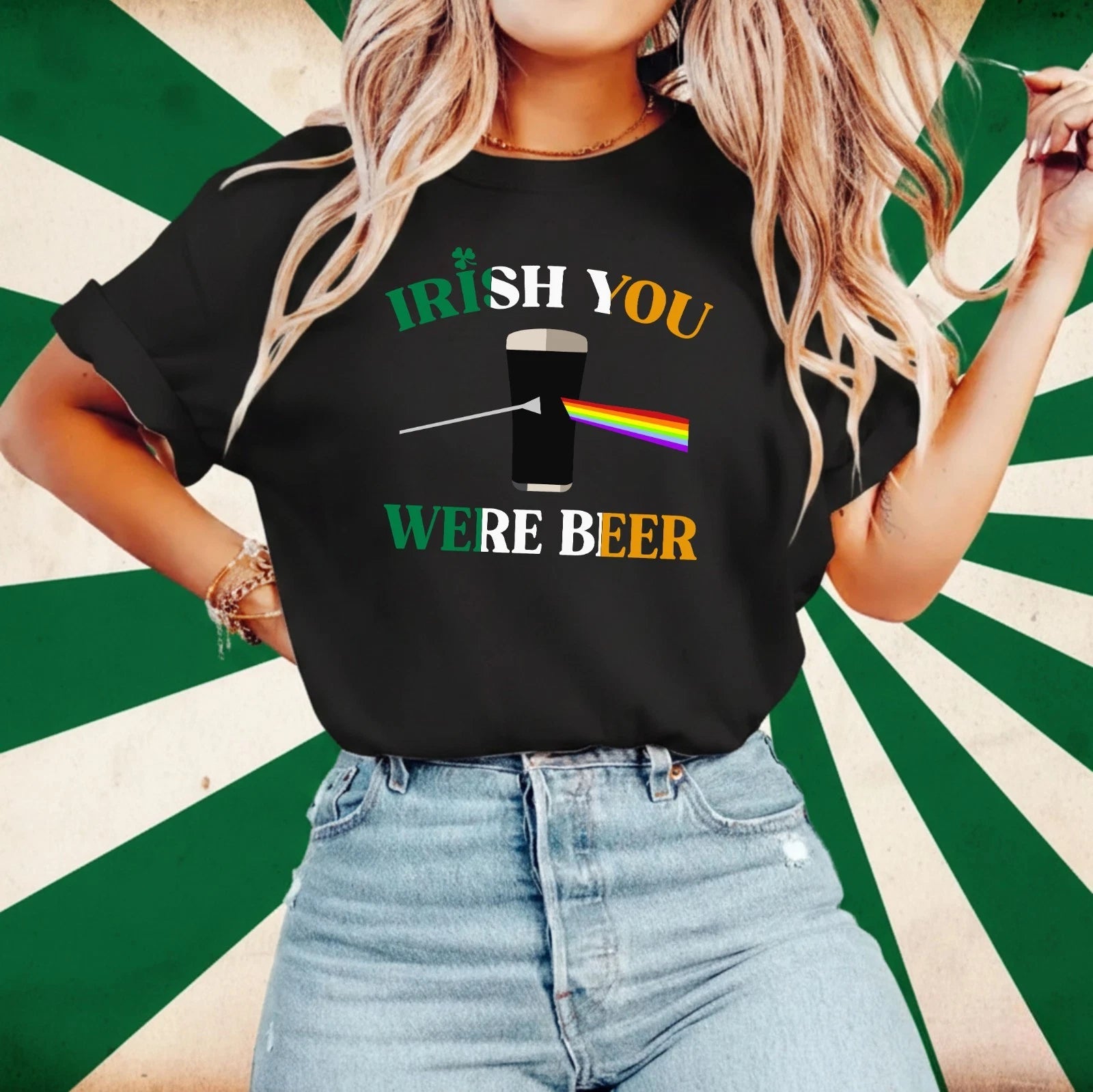 St. Patrick’s Day Irish You Were Beer T-Shirt – Funny Irish Beer Party Wear Tee