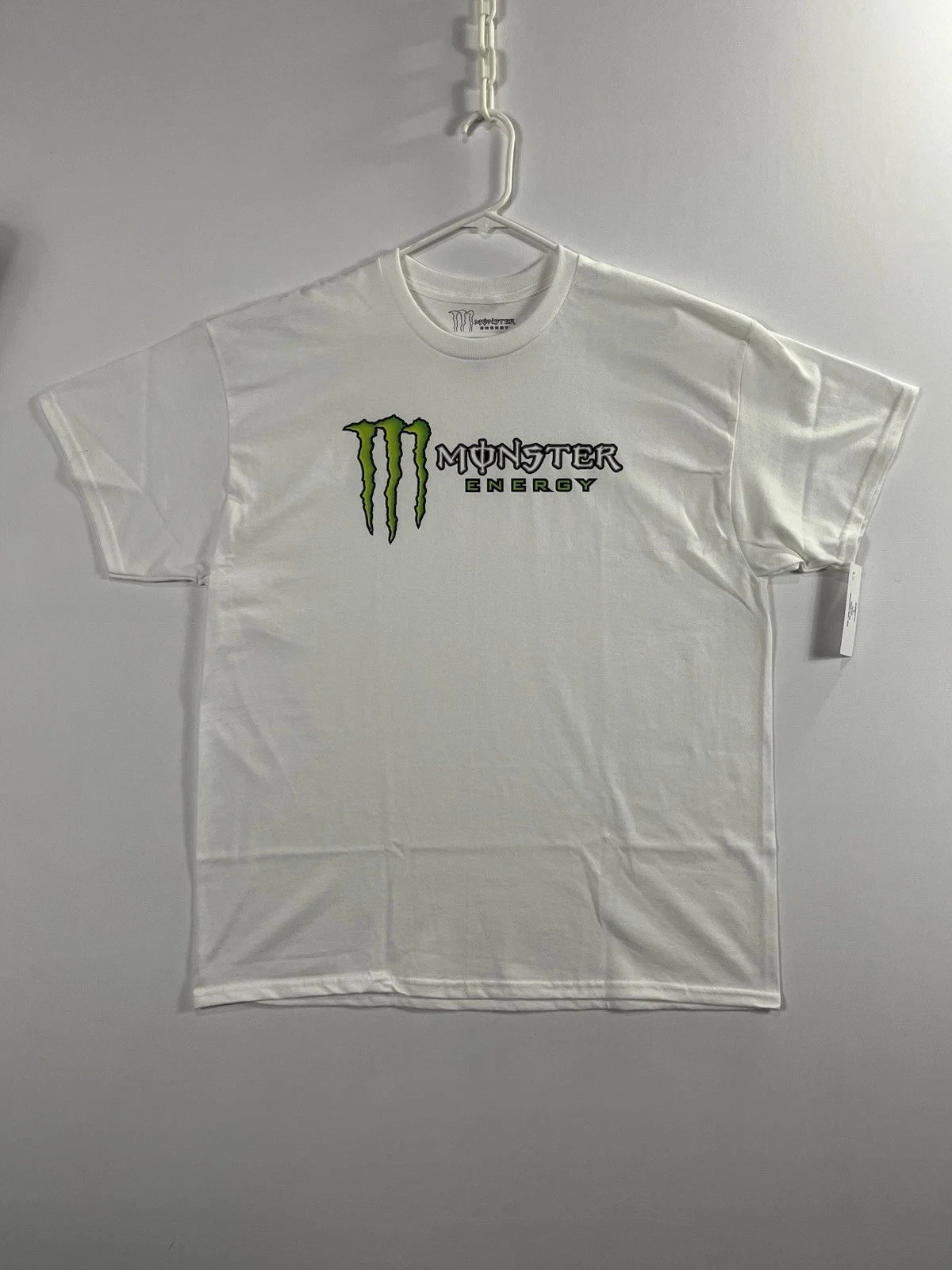 Monster Energy Drink Unleash The Beast White T-Shirt (Adult Sizes) New Condition